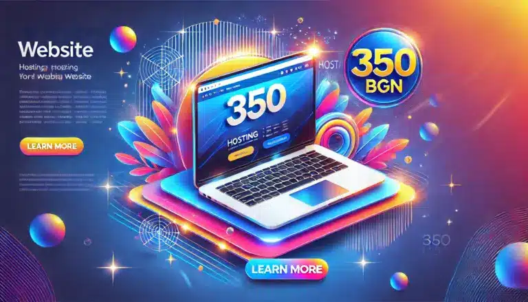 Хостинг + Домейн + Уебсайт за 350 лв!